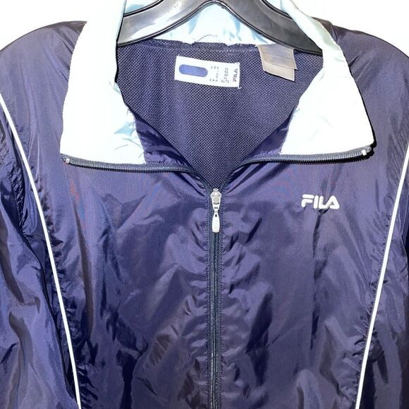 FILA Mens Blue Windbreaker XL - Picture 5 of 6
